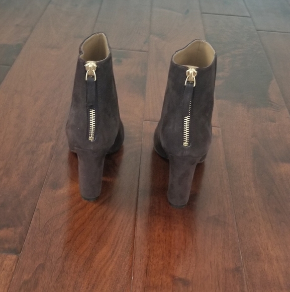 NINE WEST "Genevieve" Brown Suede Ankle Boots- Size - 6.5 - Picture 3 of 7